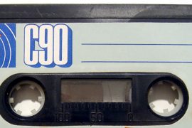 Una vieja cinta de cassette.