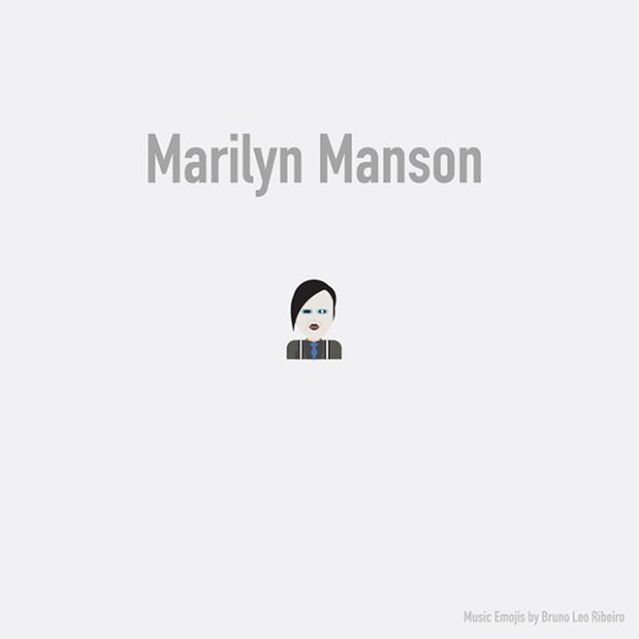 Emoji de Marilyn Manson.