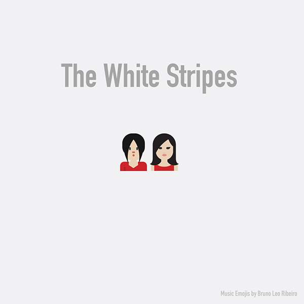 The White Stripes, 'emojizados' por Bruno Leo Ribeiro.