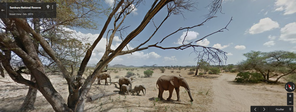 Parque Nacional de Samburu, desde Street View.