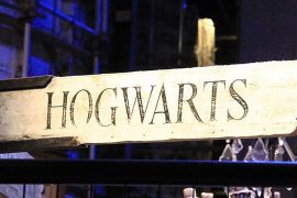 Hacia Hogwarts en la exposición de Harry Potter.