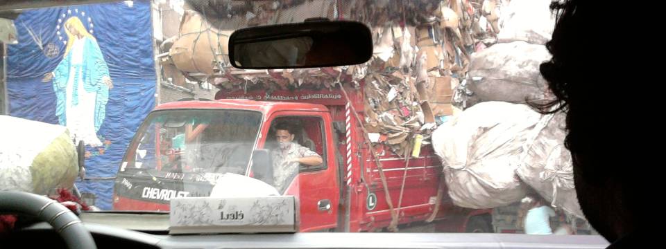 Barrio de la basura en El Cairo.